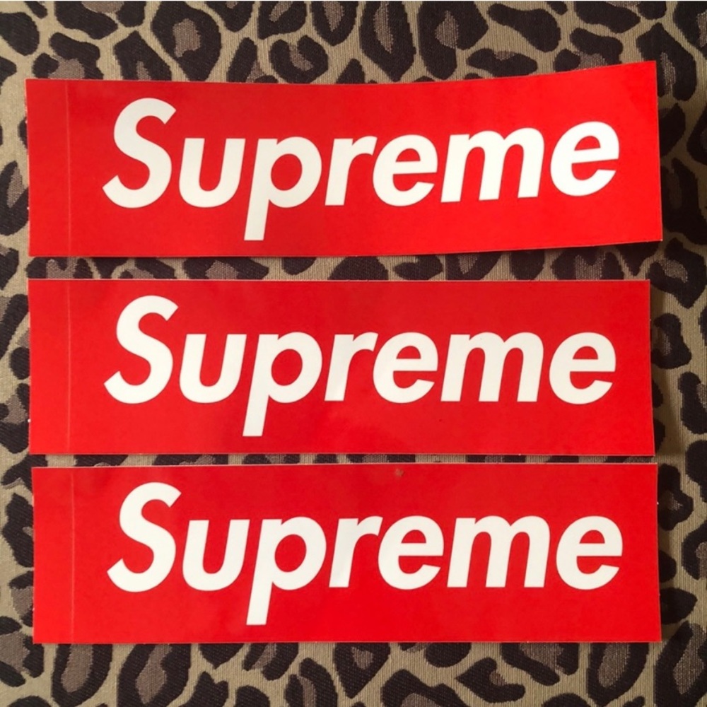 3 SUPREME STICKERS